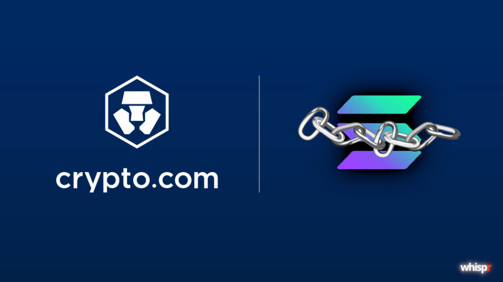 Crypto.com para los retiros de USDC y USDT en Solana