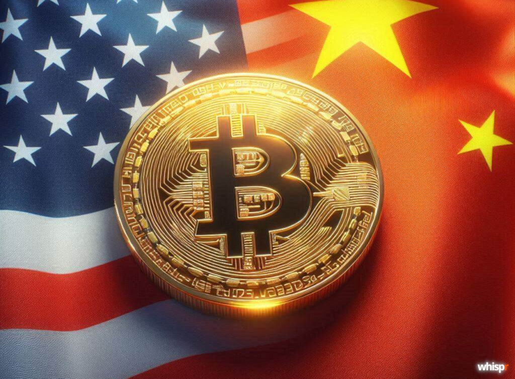 China acusa a Estados Unidos de robar 127.000 Bitcoin · WHISPR