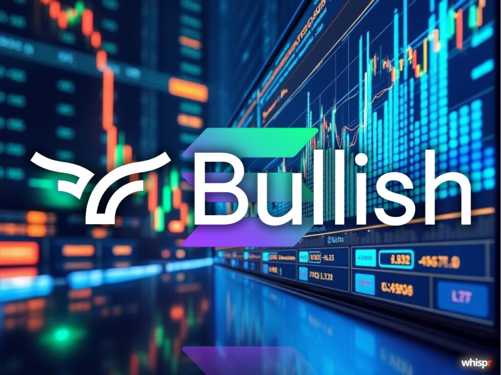 Bullish hace historia con una IPO de 1.150 millones de dólares liquidada completamente en stablecoins Bullish hace historia con una IPO en stablecoins · WHISPR