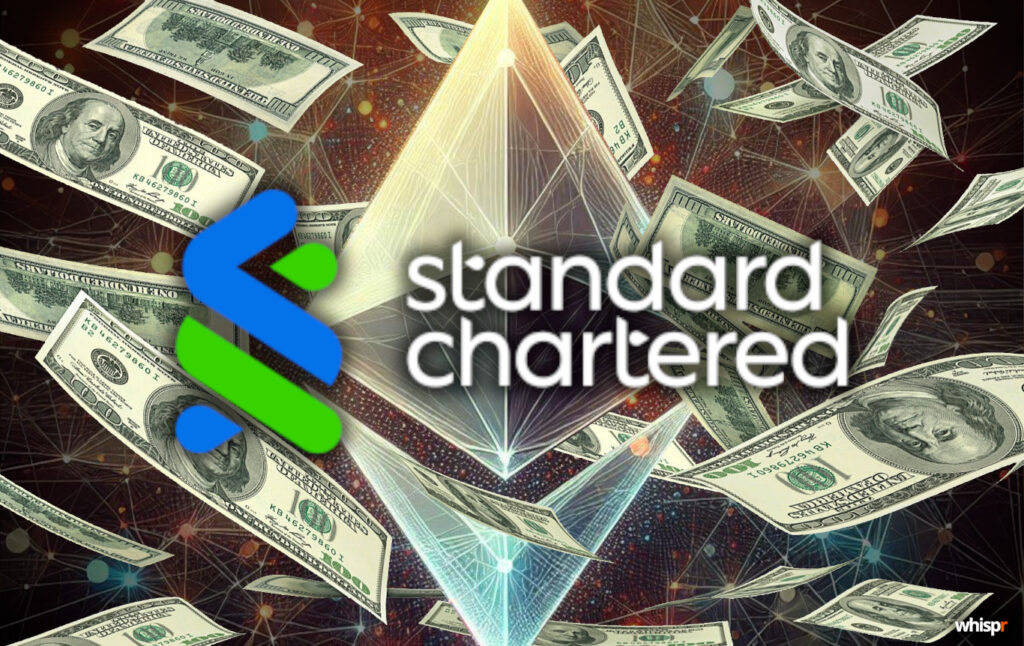 Standard Chartered eleva su pronóstico para Ethereum · WHISPR