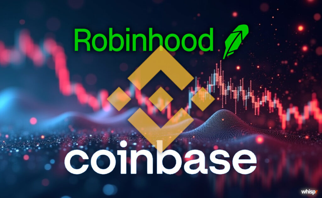 Robinhood y Coinbase abren sus puertas a BNB · WHISPR