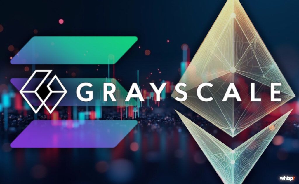 Grayscale revoluciona el mercado con los primeros ETPs cripto que permiten staking en Estados Unidos Grayscale lanza los primeros ETPs cripto con staking · WHISPR