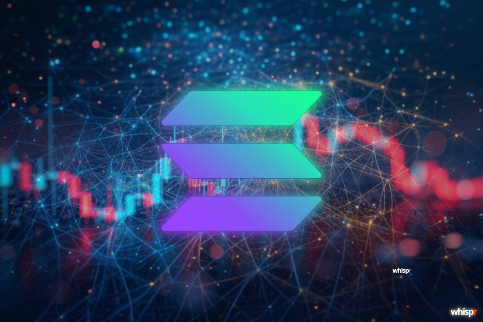 Solana: Su ecosistema en auge choca con señales técnicas bajistas Solana: ecosistema en auge y señales técnicas bajistas · WHISPR