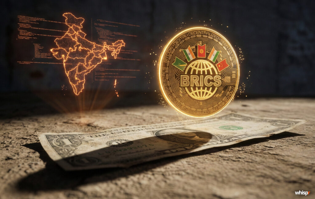 India quiere una red de stablecoins entre los BRICS · WHISPR