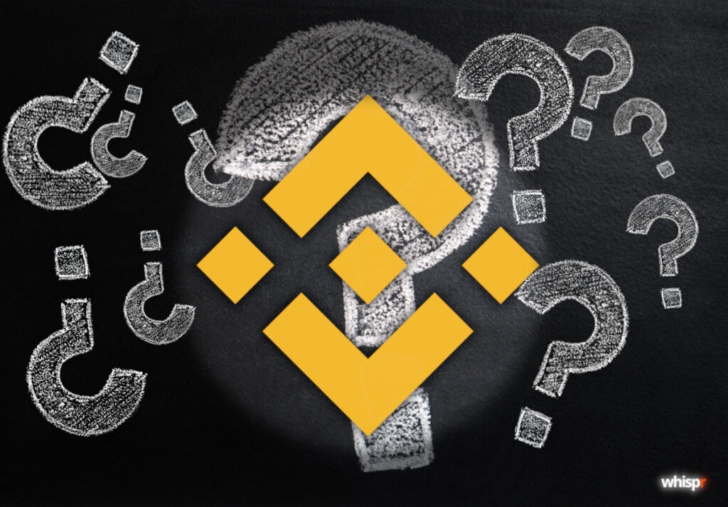 Binance combate rumores de insolvencia · WHISPR