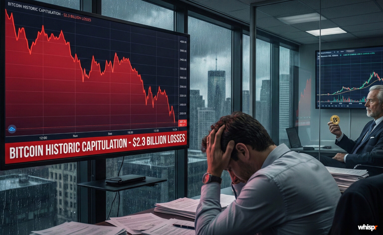 Bitcoin sufre su mayor capitulación histórica: ¿pánico de corto plazo o señal de fondo? Bitcoin sufre su mayor capitulación histórica · WHISPR