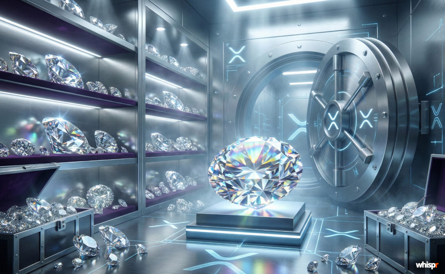 Ripple tokeniza diamantes por $280M en Emiratos · WHISPR