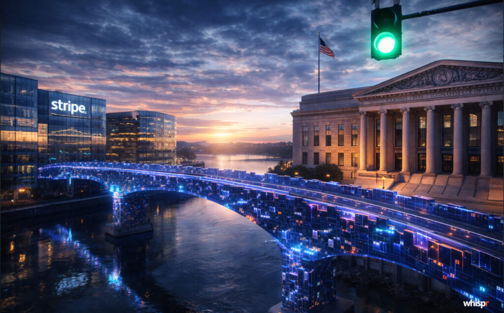 Stripe obtine permiso condicional de operar como banco · WHISPR