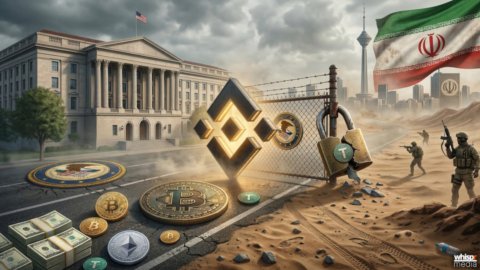 El Departamento de Justicia de EE.UU. investiga a Binance por un presunto desvío de fondos hacia Irán El DoJ investiga a Binance por desvíos de fondos a Irán · WHISPR
