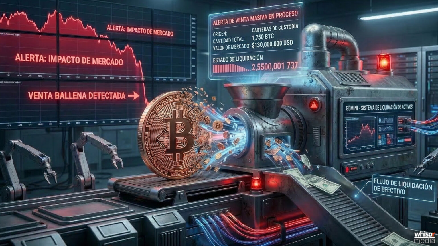 Los gemelos Winklevoss mueven 130 millones en Bitcoin y encienden las alarmas del mercado Los Winklevoss mueven 130 millones en Bitcoin · WHISPR