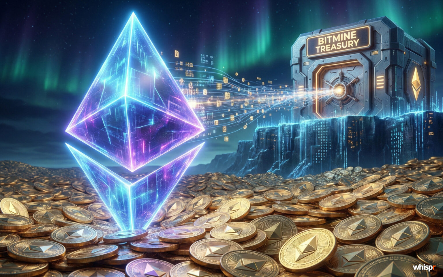 Bitmine supera los 4,47 millones de Ethereum · WHISPR